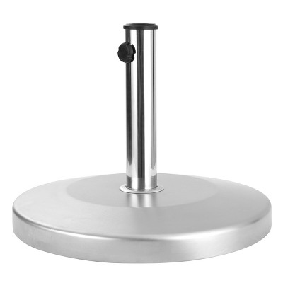 Norco 50lbs Round Stainless Steel Umbrella Base - Steel - Christopher Knight Home