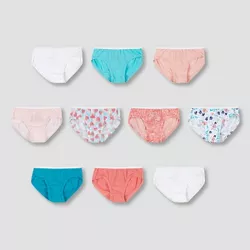 Hanes Toddler Girls' 10pk Hipster Briefs - Colors May Vary 2T-3T