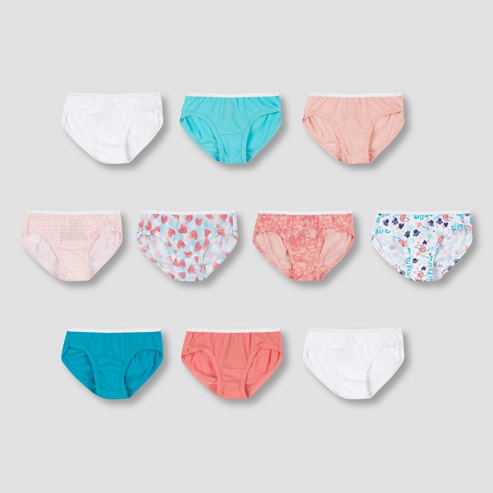 UPC 192503054960 product image for Hanes Toddler Girls' 10pk Hipster Briefs - Colors May Vary 4T: 100% Cotton, Ligh | upcitemdb.com
