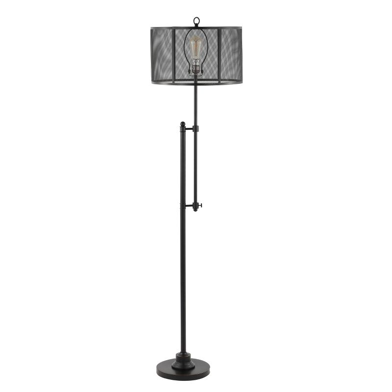 64.5&#34; Noah Modern Industrial Iron Height-Adjustable LED Floor Lamp Black (Includes LED Light Bulb) - JONATHAN Y, 6 of 13