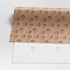 30” 25 sq ft Christmas Roll Wrap Santa Heads on Kraft - Wondershop™ - 3 of 3