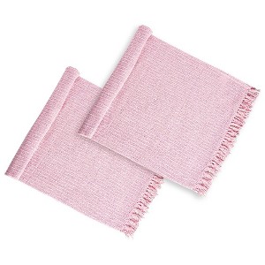 Kumasinova 50x60" Cotton Throw Blanket Set of 2,Decorative Fringe Blankets for Home Decor,Fall Throw Blanket for Couch&Bed - 1 of 4