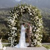 Garden Arch, Wedding Arch - 8.5FT Metal Trellis for Climbing Plants, Rust-Free Powder Coated Steel, White - 3 of 4
