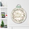 Cotton and Greens Wreath Hanging Ornament Artboard - 2 of 2