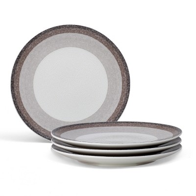 Noritake Colorscapes Layers Set of 4 Coupe Salad/Dessert Plates