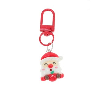 Unique Bargains Christmas Keychain Lobster Clasp Alloy Resin Multi-colored 1 Pc - 1 of 3