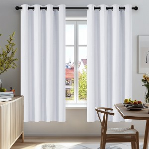 Deconovo Grommet Curtains 2 Panels, Thermal Insulated, 38"W - 1 of 4