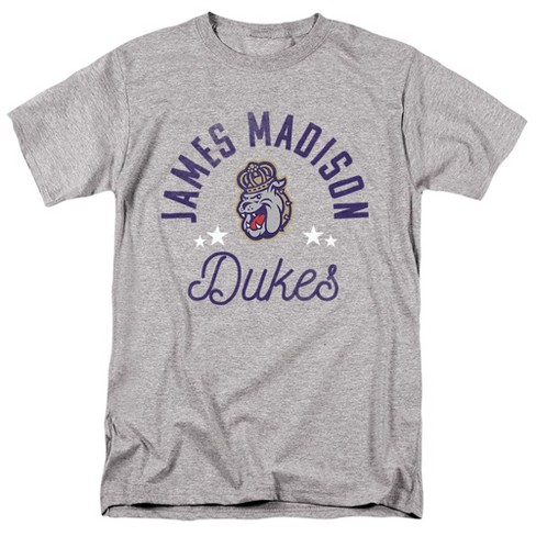 James Madison University JMU Official Dukes Adult T Shirt, Athletic Heather - image 1 of 4