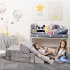 12 Pcs Modular Kids Couch, Baby Convertible Sofa Star Glow in The Dark for Playing Creating Sleeping, Bedroom Playroom Imaginative Furniture - 3 of 4