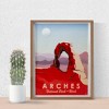 Raz Imports 18" Red and Brown Arches National Park Wall Art - 2 of 4