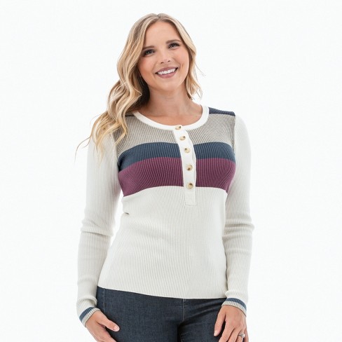 Old Ranch Brands Thora Sweater - White, Size Medium : Target