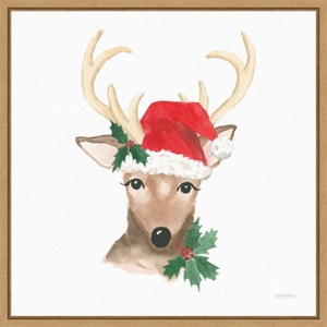 Amanti Art Critter Greetings VIII by Jenaya Jackson Canvas Wall Art Print Framed 22-in. W x 22-in. H. - 1 of 4