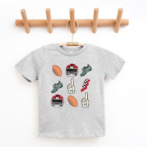 The Juniper Shop Football Collage Toddler Short Sleeve Tee - 1 of 2