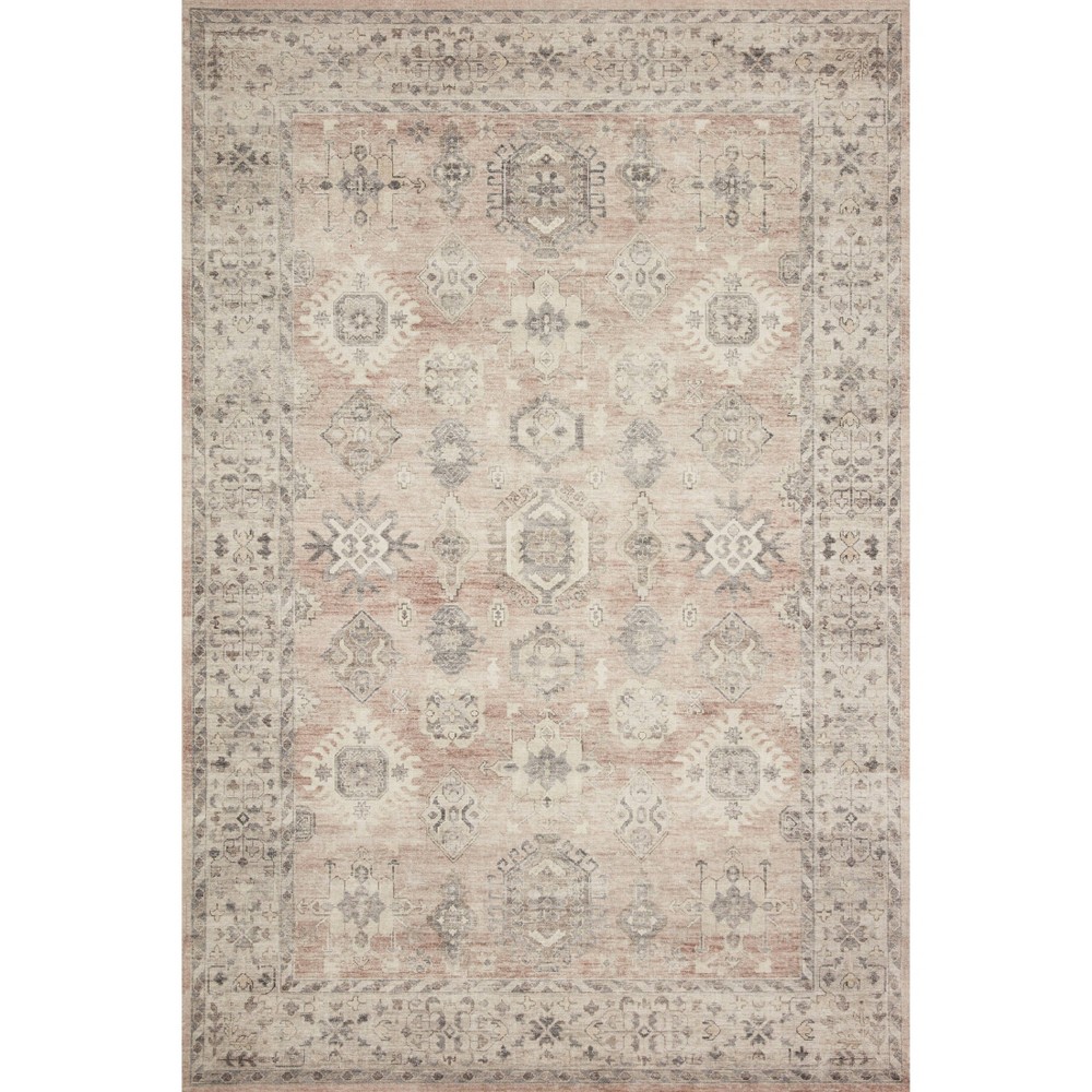 Photos - Area Rug 2'x5' Hathaway Rug Tan - Loloi Rugs: Traditional Medallion Runner, Flat Pile, Indoor Use, Machine Made