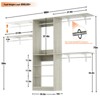 Aheaplus 20-96'' W Closet System for Bedroom - 3 of 4