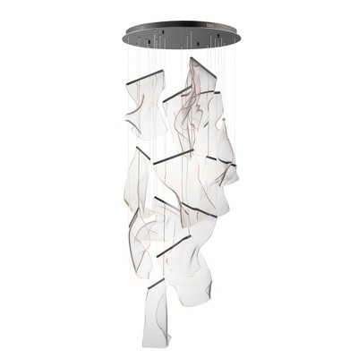 ET2 Lighting Rinkle 14 - Light Pendant in  Brushed Gunmetal