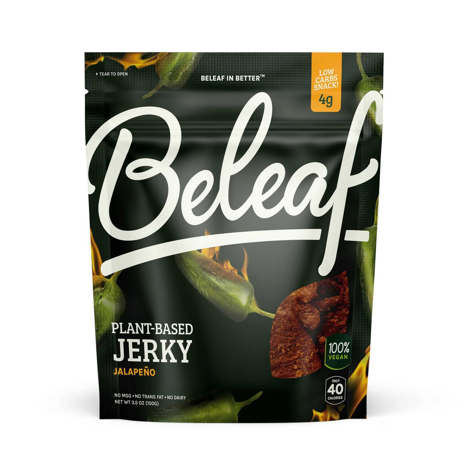 Beleaf Plant-Based Jerky-Jalapeño
