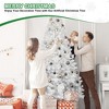 JUJABU 5FT White Christmas Tree with Memory Wire Branches, 498 Tips PVC Design, Holiday Decoration for Indoor Use (Ornaments Not Included) - 3 of 4