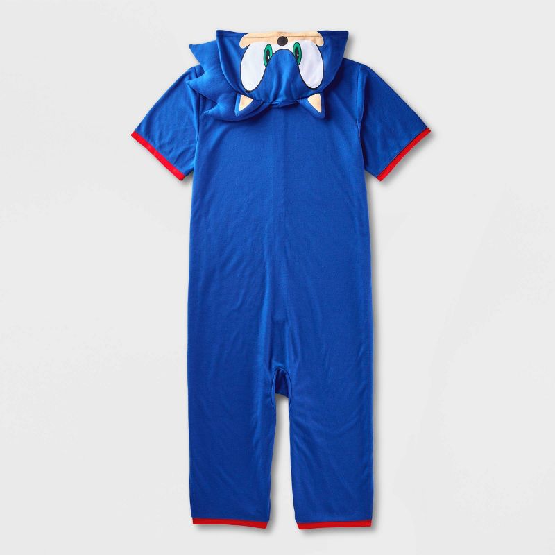 Boys' Sonic the Hedgehog Union Suit - Blue, 2 of 4