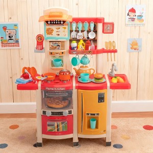 HOMEFUN Play Kitchen Set Kids Cooking Playset - 1 of 4