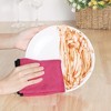 Unique Bargains Household Soft Microfiber Kitchen Towels with Hang Loop 8 Packs - 2 of 4