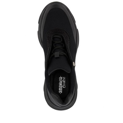 Женские кроссовки Andrea Casual Sneakers with Rhinestone Detail 67626, Black, 8 — фото 5