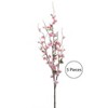Uniquewise Peach Artificial Cherry Blossom Branch Stem for Home Decoration and Wedding Craft - 3 of 4
