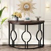 Hommoo 43 Inch Half Moon Console Table - 4 of 4