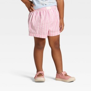 Grayson Mini Toddler Girls' Striped Shorts - 1 of 3