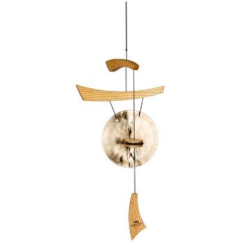 Woodstock Wind Chimes Signature Collection, Emperor Gong, Small 23'' Natural Wind Gong EGCS