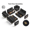 Dyonery 8 Seat U Shaped Modular Sectional Sleeper Sofa with Pull Out Bed/Reclining Backrest/USB Ports/Table/Storage, Tool-Free Assembly - 4 of 4