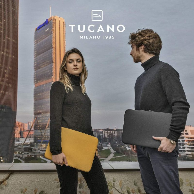 Tucano Crespo Sleeve case for Laptop 12"/MacBook Air or Pro 13"/ChromeBook 11.6" in Neoprene, Anti Slip System Against Accidental Drops Black, 3 of 8