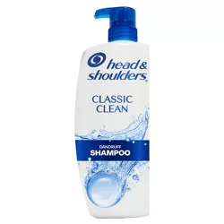 Head & Shoulders Dandruff Shampoo, Anti-Dandruff Treatment, Classic Clean for Daily Use, Paraben-Free - 28.2 fl oz