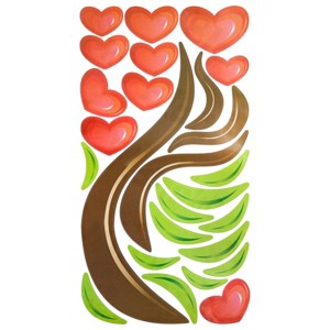 Slickblue Forever Love Peel and Stick Wall Decals – Quick & Easy Vinyl Stickers for Home Decor (13x23.5") - 1 of 3