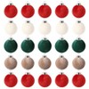 25pcs 6cm Christmas Ball Ornament Set - Velvet Christmas Ornaments, Christmas Tree Decorations, Holiday Ornament Set, Festive Tree Ornaments - 4 of 4
