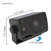 Pyle PLMR24 Outdoor Marine Grade 3.5 Inch 200W 3-Way Audio Waterproof Speakers, Black (2 Pack) - 3 of 4