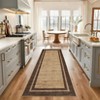Modern Bordered Area Rug Washable Rug for Living Room - 4 of 4