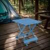 VASIP Compact Wooden Folding Table , Lightweight & Portable Durable Wood Square Table for Patio, Garden, Beach, Camping & Picnic - 2 of 4