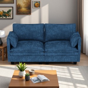 74.27" Mid-Century 2-Seater Loveseat Sofa - 1 of 4