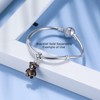 Teddy Bear Charm European Bead Sterling Silver Ginger Lyne Collection - 2 of 4