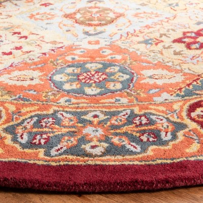 Heritage Floral Multi-Color Hand Tufted Wool Area Rug