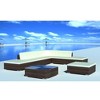 vidaXL Garden Lounge Set Brown, Cream White - 2 of 4