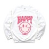 Simply Sage Market S.W.Smiley Pink Smiley Distressed Sweatshirt - 2 of 4