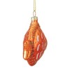 Northlight Metallic Discus Fish Glass Christmas Ornament - 3.75" - Orange - 4 of 4