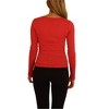 Aeropostale Womens Crochet Back LS Embellished T-Shirt - 3 of 4