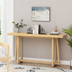 NicBex Modern Rustic Console Table with Cross-Leg Design,Minimalist Entryway Table for Study,Hallway,Living Room - 1 of 4