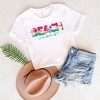 Simply Sage Market Women's Beach Vibes Colorful Palm Trees Short Sleeve Graphic Tee - 3 of 3