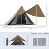 SEVOBAL Camping Tents Quick-Setup Tent with Welded Floor and Porch Design for Outdoor Camping, Gray, 24.02"*11.02"*8.27" - 4 of 4