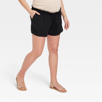 Drapey Knit Maternity Shorts - Isabel Maternity by Ingrid & Isabel™ Black S