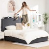COMHOMA Metal Platform Bed Frame with Headboard,  3 Storage Drawers, Type-C&USB Ports - 3 of 4